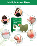MYMULIKE Knee Patches, 100 Count Warming Natural Herbal Plaster Knee Patches, Wormwood Extract Sticker 8 Hours Lasting Reduction