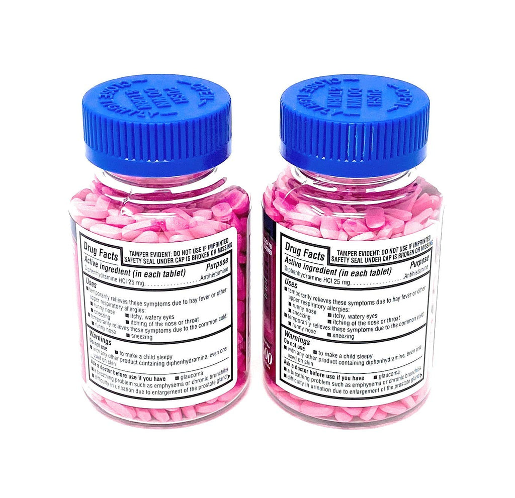 Kirkland Signature Allergy Medicine Diphenhydramine 25 Mg 600 Count (Pack of 2)