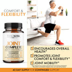 Glucosamine Chondroitin MSM Turmeric 2100mg - Joint Complete Capsules, Advanced Strength Joint Support Supplement for Adults Han