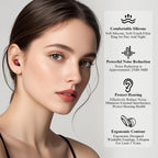 Ear Plugs for Sleeping Noise Cancelling, 30dB Noise Reduction Earplugs, Soft Silicone Reusable Hearing Protection Earplugs for D