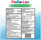 Pedia-Lax Laxative Chewable Tablets for Kids, Ages 2-11, Watermelon Flavor, 30 Count, Pack of 3
