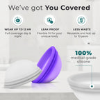 CareCup Reusable Menstrual Disc - Set of 2 Menstrual Cup - Soft Period Disc for Women Designed with Flexible, Medical-Grade Sili