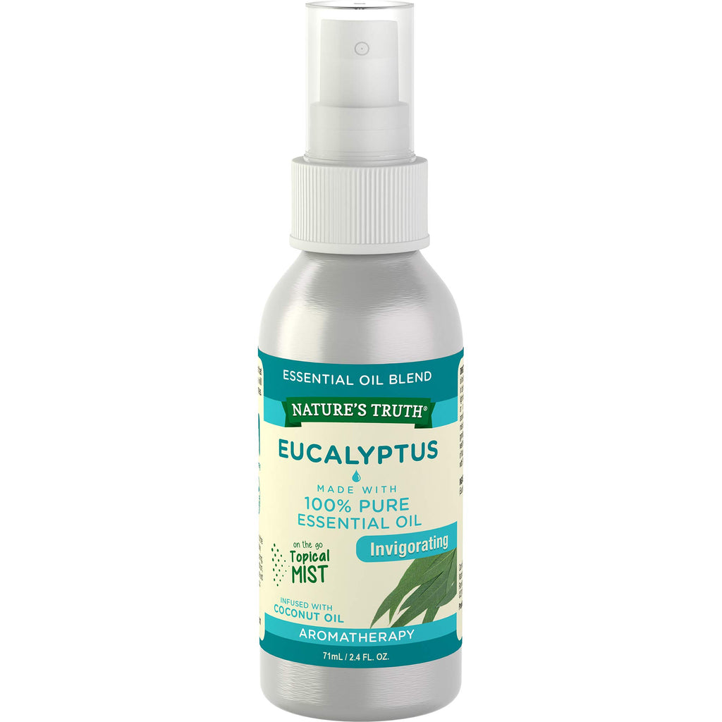 Natures Truth Eucalyptus Mist Spray 2.4 fl oz | 100% Pure Essential Oil for Aromatherapy | GC/MS Tested