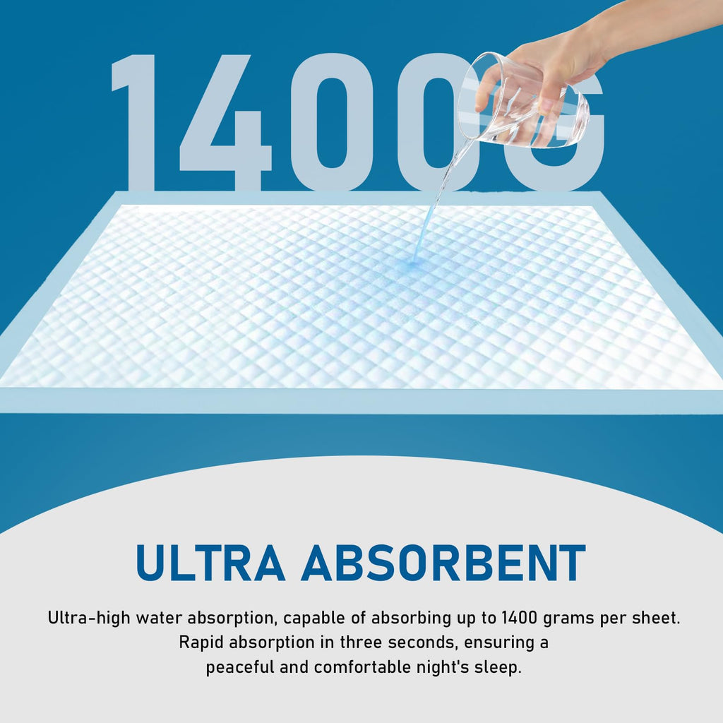 100 Count Bed Pads 30X 36 Disposable Underpads Extra Large Thicker Underpad, Pee Pads for Adult