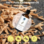 GM Gumili Cedarwood Essential Oil for Diffuser Skin Hair Holiday Home Care