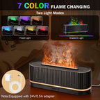 Essential Oil Diffuser,Colorful Flame Fire Diffuser Humidifier,Scent Aroma Diffuser, 7 Colors Changing Oil Diffuser for Home,Off