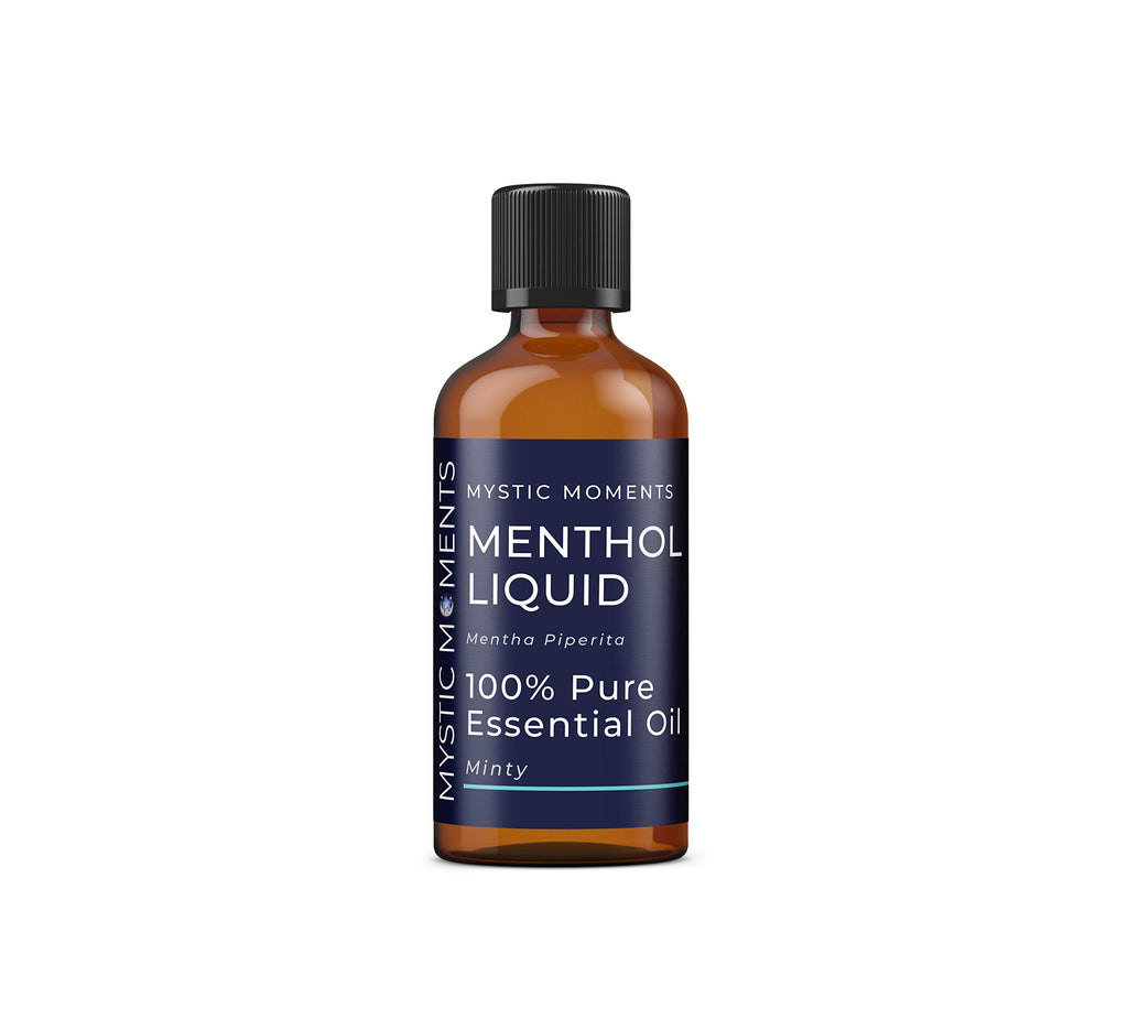 Mystic Moments | Menthol Liquid Essential Oil 100ml - Pure & Natural Oil for Diffusers, Aromatherapy & Massage Blends Vegan GMO