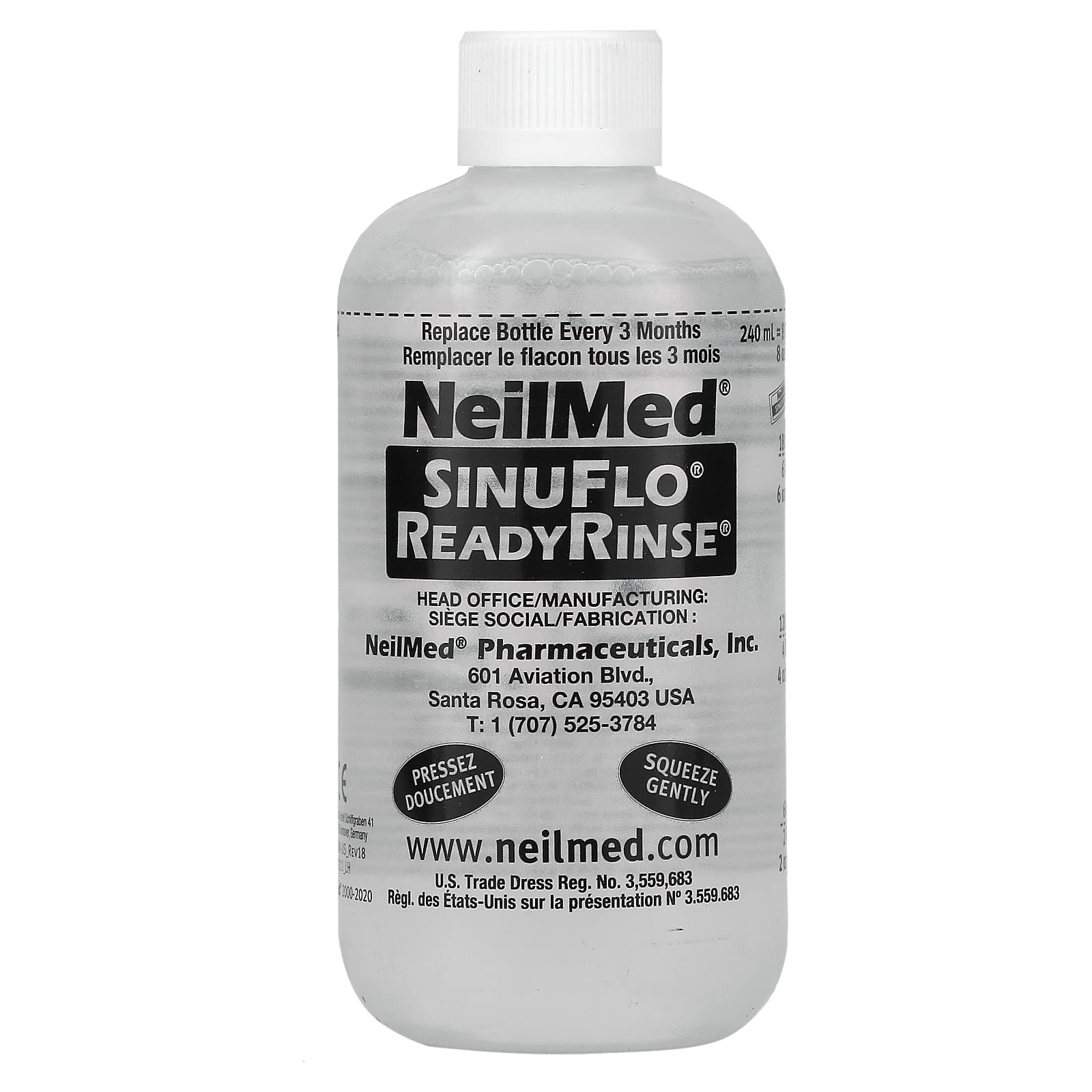Neil Med SinuFlo Ready Rinse, 8 ounces Bottles (Pack of 2)