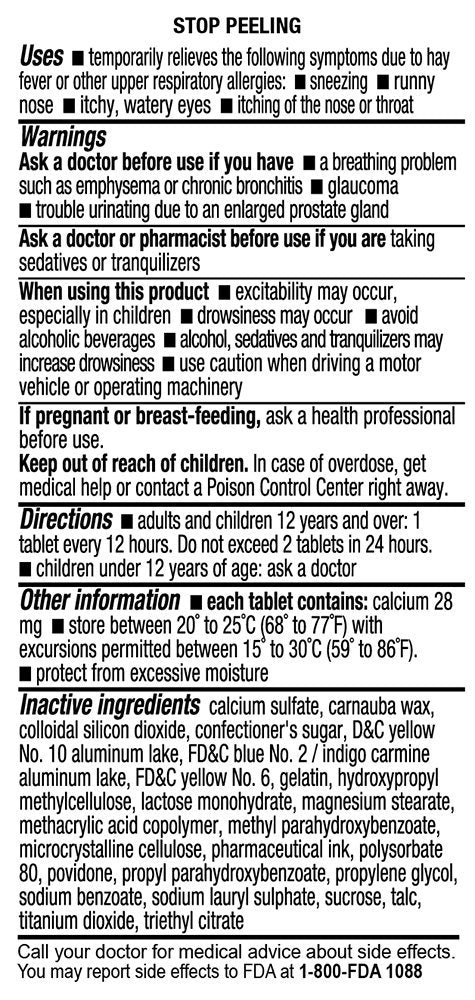 Chlorpheniramine Maleate Extended Release, 12 Mg , 60 Tablets