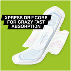 U by Kotex Cleanwear Ultra Thin Pads with Wings, Heavy Flow, 32 Count