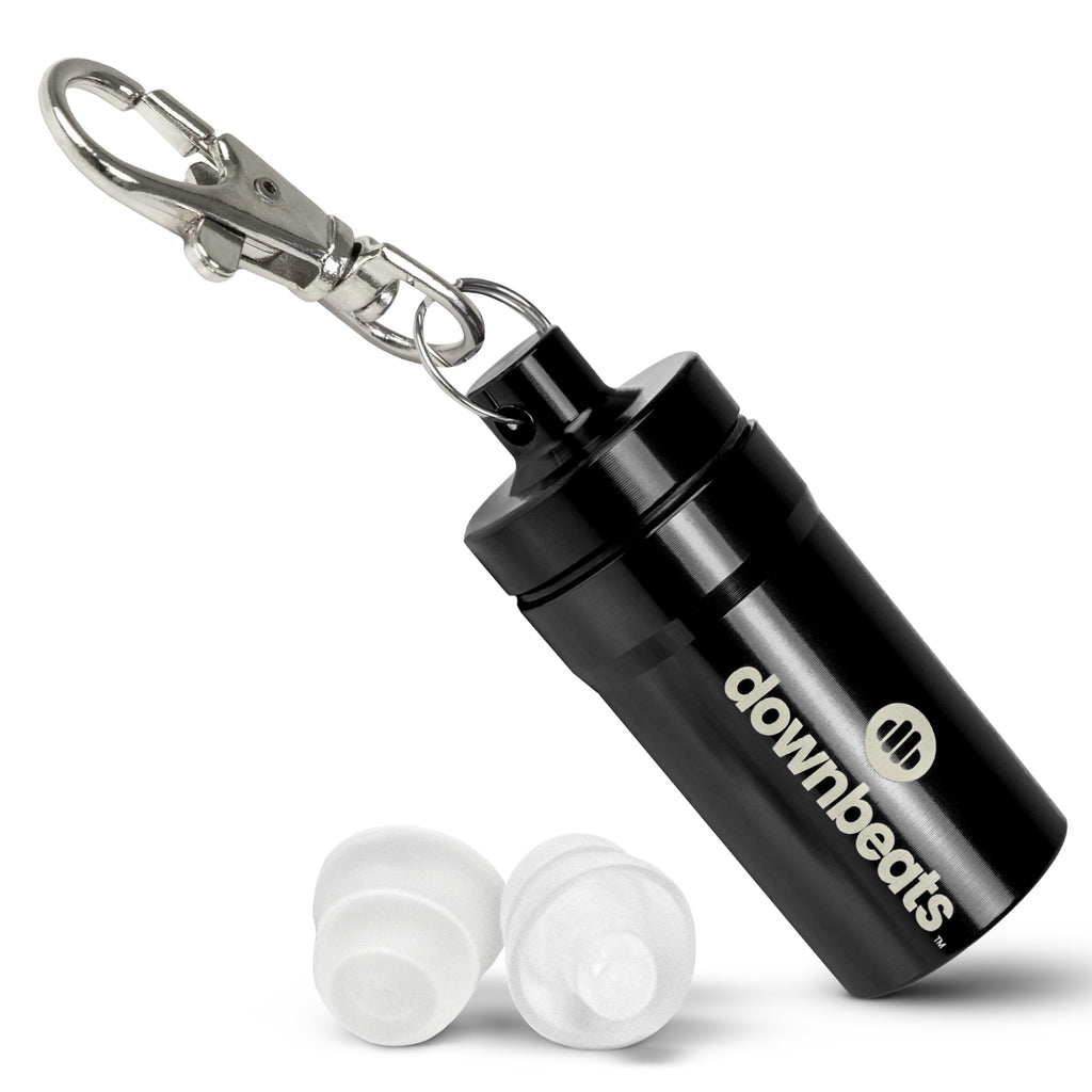 High Fidelity Ear Plugs for Hearing Protection - Discreet, Clear Ear Plugs for Concerts, Festivals & Noisy Events - Up to 18dB B