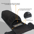 WEARWAN Massage Oil Holster, Adjustable and Durable Massage Holster,Bag only, Bottle not Included (1B-Black)