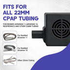 CPAP Hose Dryer Fan for 22mm Tubing, CPAP Tube Cleaner Blower of Adjustable Airflow, with Resmed Airsense 10 11 Machine Tubing,