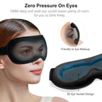 Gritin 100% Blackout Sleep Eye Mask for Women Men, Zero Pressure Sleeping Mask - Ergonomic Design 3D Cutout Eye Movement and Eye