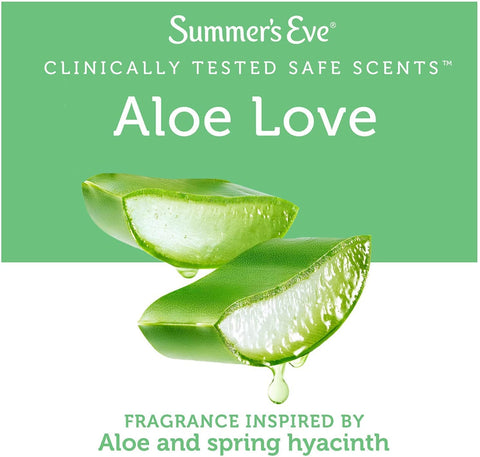 Summer's Eve Aloe Love Gentle Daily Feminine Wash, Removes Odor, pH balanced, 15 fl oz. (Pack of 2)
