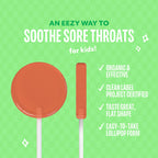 Lolleez Organic Lollipops for Kids Sore Throat Relief, Watermelon Perfect for Soothing A Sore Throat While Tasting Great, Waterm
