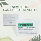 Dermabon 2% Coal Tar Psoriasis Body Wash & Eczema Bar Soap (3 Pack) | Control and Relieve Psoriasis, Eczema, Dermatitis, and Dan