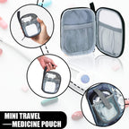 GDNasist Medicine Storage Bag, Pill Bottle Organizer for Emergency, Medicine Box Empty with Small Portable Pouch, First Aid Box