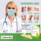 Kastormed Honey Gauze Dressing, Manuka Honey Wound Care, Medical Grade Honey Patches for Faster Wound Care, Burn Dressing, Steri