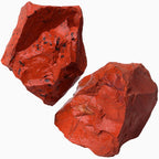 NUKAYAI 2Pcs Red Jasper 1.8-2.2 Large Healing Crystals Stones Natural Raw Rock Rough Crystals Rocks Red Jasper Stone for Wrappin