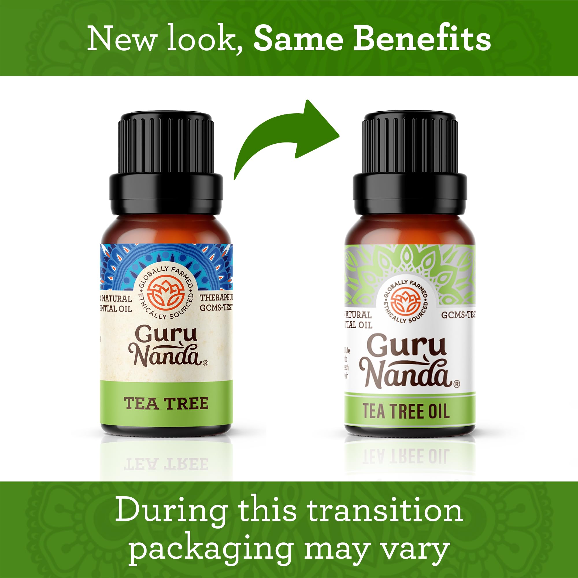 GuruNanda Tea Tree Essential Oil (0.5 Fl Oz) - 100% Pure, Natural and Undiluted Essential Oil for Diffusers - Perfect for Aromat