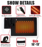 Heated Camping Chair Pad, Heated Seat Cushion, 17 Portable Heated Stadium Seats for Bleachers, Lightweight USB Stadium Seat Cush