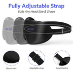 Silk Sleep Mask - 2 Pack Silk Eye Mask for Sleeping, Adjustable Strap, 100% Blackout, Soft Travel & Home Sleep Shade Cover for W