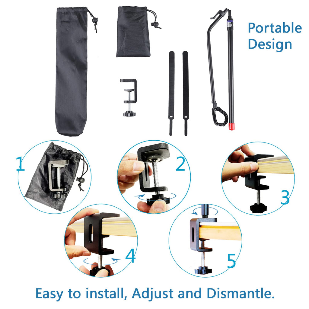 ALADUSA CPAP Hose Holder,Hose Hanger Avoid Tangling and Prevent Blockage, Adjustable Height, Rotatable Holder, CPAP Accessories