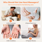 ALLJOY Hand Massager for Arthritis and Carpal Tunnel Relief, Cordless Electric Hand Massager with Heat and Compression for Finge
