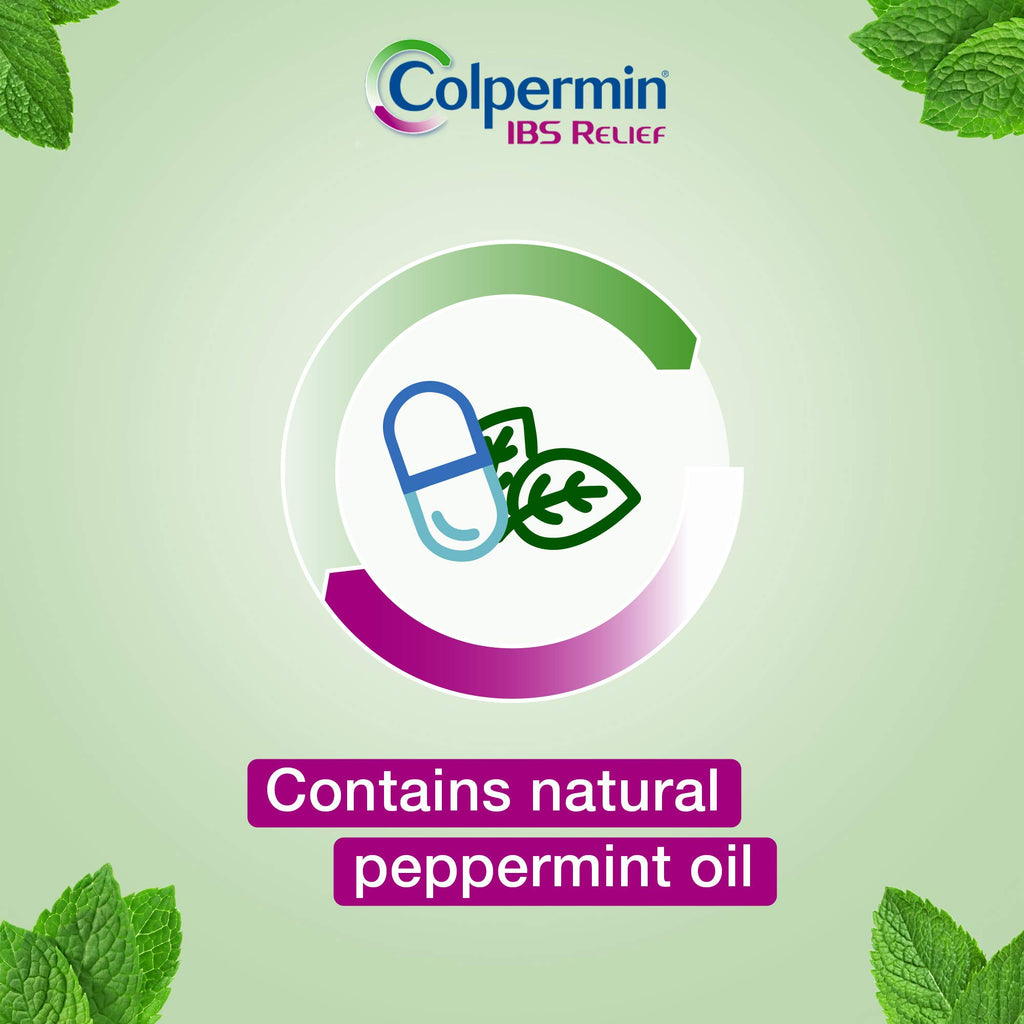 Colpermin Peppermint Oil Capsules 20 Capsules for Irritable Bowel Syndrome