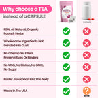 VoomVaya Menopause Support Tea - Natural Menopause Relief for Women with Red Clover & Black Cohosh - Alleviates Hot Flashes, Nig