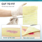 Ceeport Medical Xeroform Petrolatum Dressing 5x9 - Non-Adherent Gauze Pad Strip, Fine Mesh Gauze Patch Supplies for Wound Care,