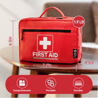 RHINO RESCUE 240 Piece All-Purpose First Aid Kit, Home & Office Professional Medical Supplies, Ideal for Emergency, School, Busi