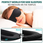NEWVANGA Sleep Mask for Back and Side Sleeper, Block Out Light, Sleeping Eye Mask of 3D Night Blindfold, Zero Eye Pressure Ultra