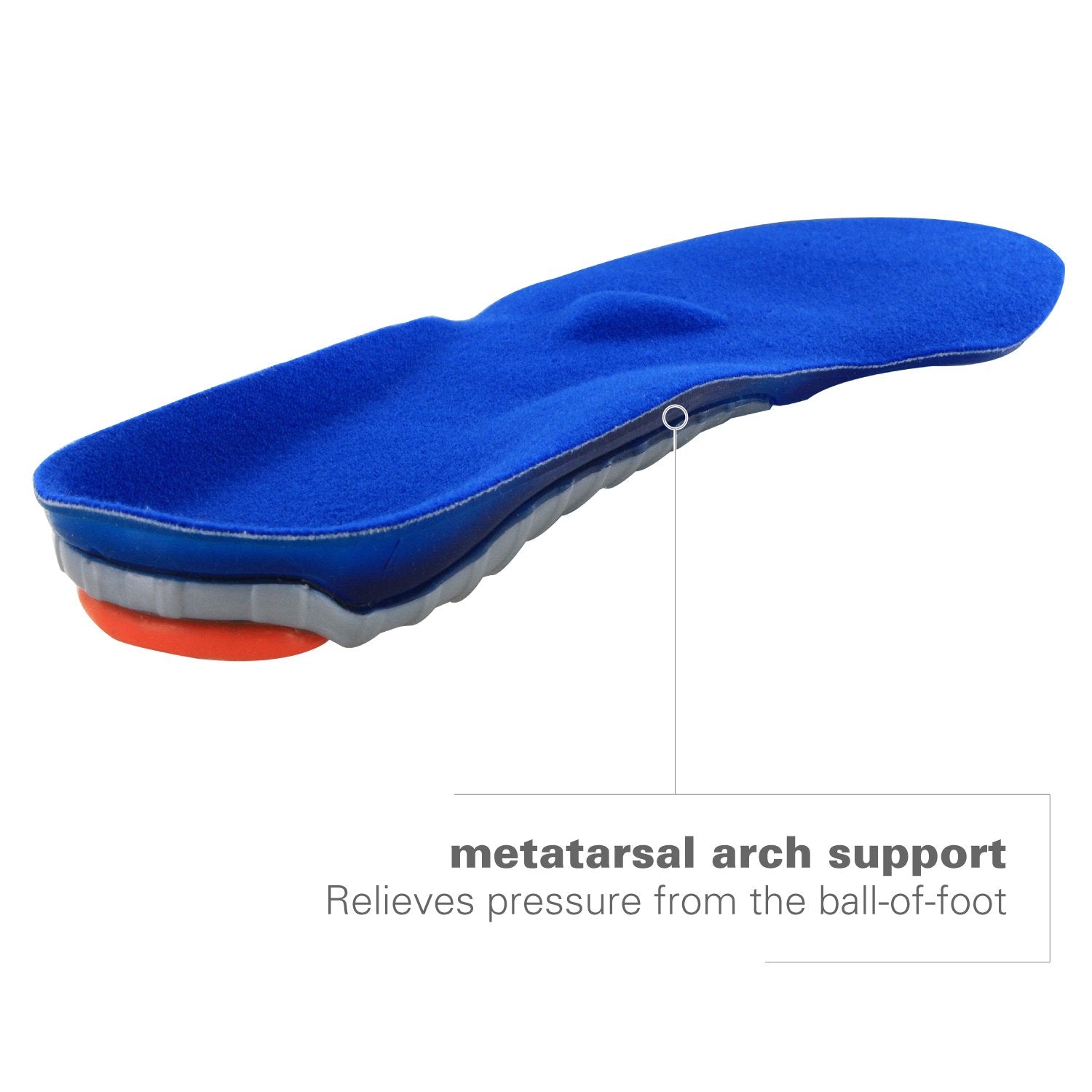 Spenco Gel Comfort Shoe Insole with Cushioning and Support, Womens 7-8.5/Mens 6-7.5