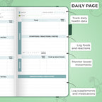 Clever Fox Food Sensitivity Journal Pocket - Daily Intolerance & Symptom Log for IBS, Diabetic, Low Fodmap, Elimination Diet - H