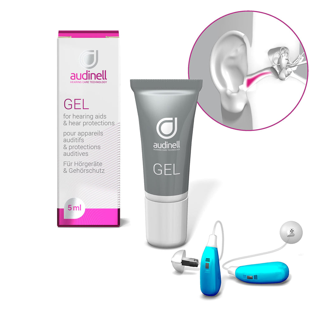 Audinell Ear Gel (5ml) | For Itchy Ears, Dry Skin, Rash, Eczema, Dermatitis | Naturally Hydrates, Moisturizes, Lubricates Ear Ca
