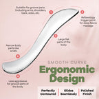 Stainless Steel Gua Sha Tool - Muscle Scraper Guasha Tool for Body - Gua Sha Body Tool - Myofascial Release Tool - Fascia Massag
