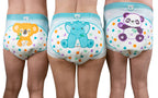 Rearz - Critter Caboose Brief Adult Printed Diapers - 12 Pack - 11000ml (X-Large)