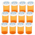Plastic Medicine Pill Bottles with Child Resistant Caps - Push Down and Turn - Prescription Vial, Medicine Container, Pill Cases