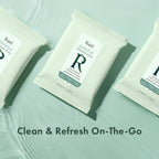 Rael Feminine Wipes, Flushable pH Balanced Wipe, Travel Size, All Skin Types, Paraben-Free, Daily Use (10 Count, Pack of 3)