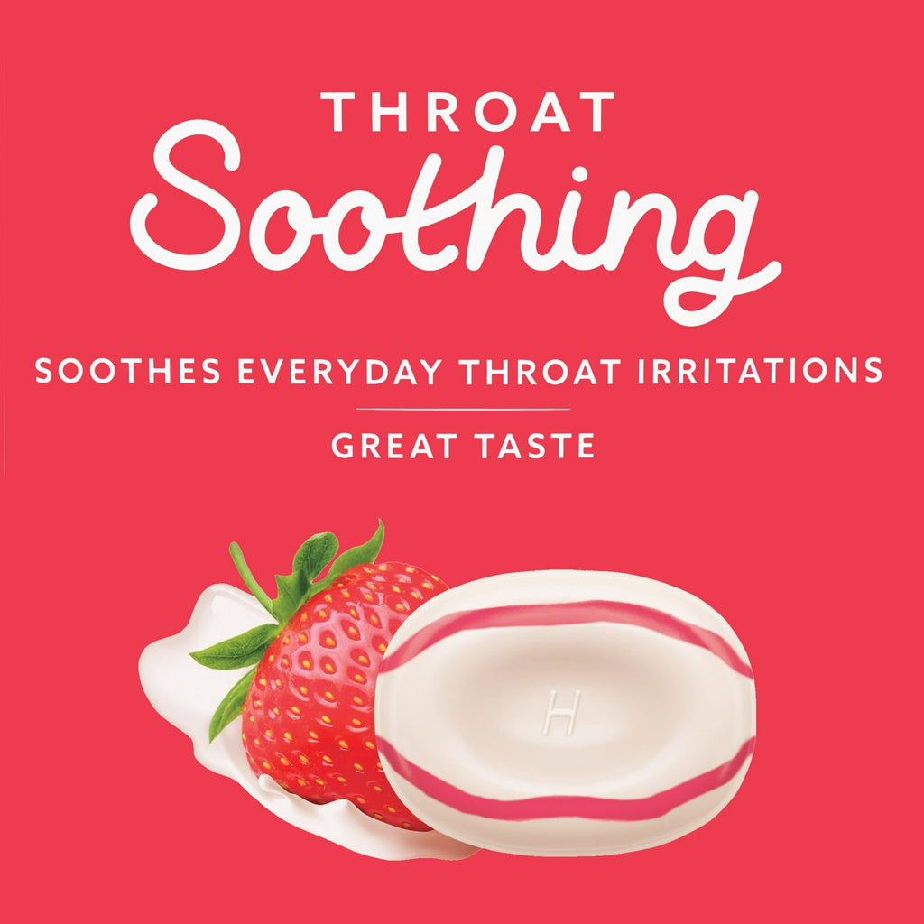 Throat Soothing Creamy Strawberry-Cough Drops for Throat (Formerly Fruit Breezers) 25ct (Pack of 1), Boxed by Fusion Shop Store