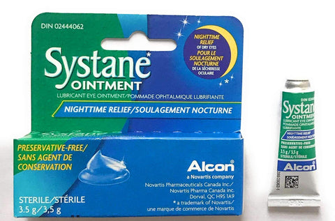 Systane Lub Eye Nightime Ointment 3.5g (6 Pack) 0.12 Ounce(Packaging May Vary)