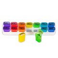 GMS Weekly Pill Organizer - 7 Day AM/PM Pop Out Pill Pods for Supplements, Vitamins & Medications - Ideal for Daily Use & Travel