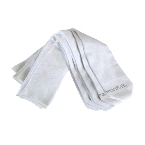 SMARTKNIT Seamless AFO Interface Socks 3 Pack - Adult Regular - White