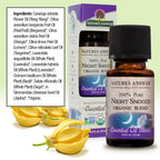 Natures Answer 100% Pure Organic Essential Oil Blend, 0.5-Ounce, Night Snooze