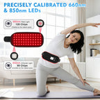 Red Light Therapy, Red Light Therapy for Body, Infrared Light Therapy Belt with Timer, LED 660nm&850nm Infrared Heating Pads for