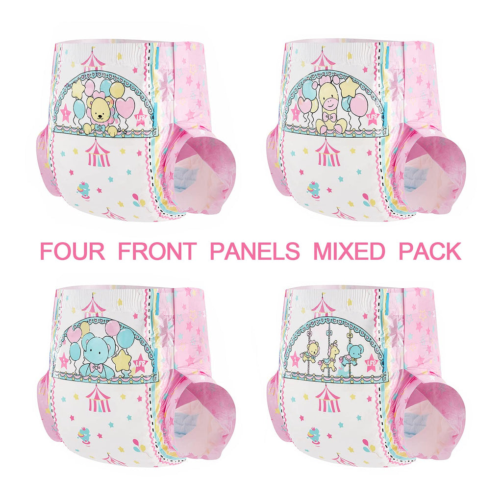 Littleforbig Little Circus Printed Incontinence Underwear 10 Pieces (Medium 28-38)