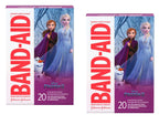 Band-Aid Adhesive Bandages Disney Frozen II Assorted Sizes - 20 ct, Pack of 2