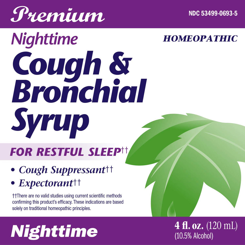 Natures Way Boericke & Tafel Nighttime Cough & Bronchial Syrup, Cough Suppressant, Promotes Restful Sleep, 4 Fl. Oz